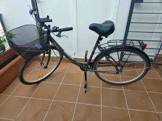 Bicicleta de paseo Btwin gris