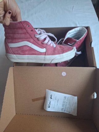 Zapatillas Vans Altas Rosa