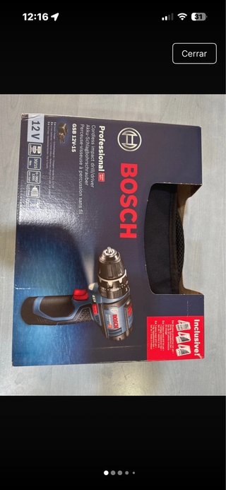 Taladro Percutor Bosch GSB 12V-15
