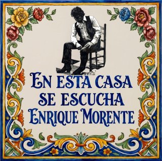 Azulejo Decorativo Enrique Morente 10x10