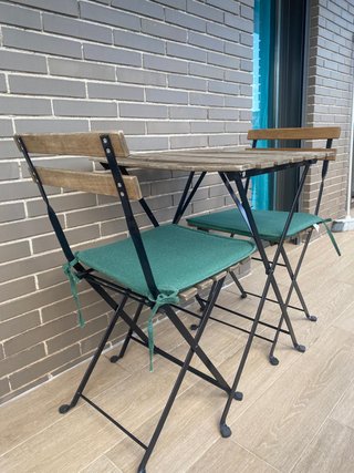 Set de 2 Sillas y Mesa de Terraza