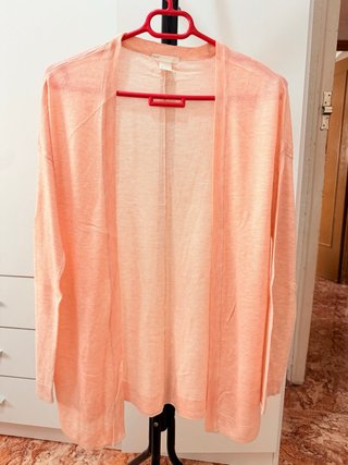 Poncho ligero color salmón