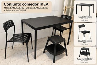 Conjunto Comedor IKEA SANDSBERG + Taburete