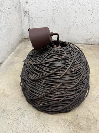 Lámpara de Mimbre Marrón