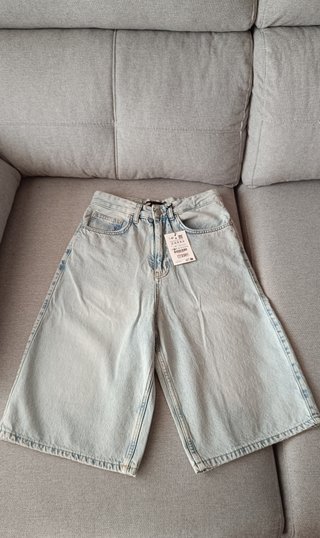 Bermudas vaqueras Pull&Bear skater fit talla 34