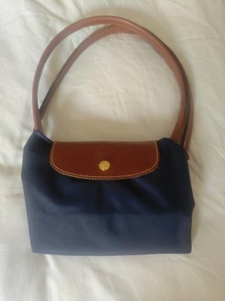 Bolso Longchamp Azul y Marrón