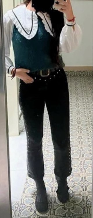 Vaqueros Negros Brownie Talla S