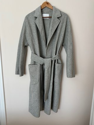 Abrigo de lana Hugo Boss gris Talla M