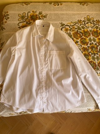Camisa Blanca de Manga Larga