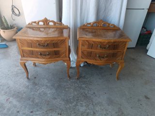 Set de 2 Mesillas de Noche de Madera