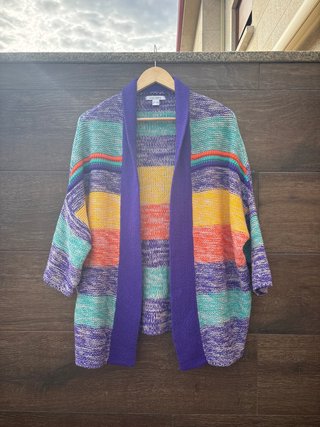 Chaqueta de lana multicolor