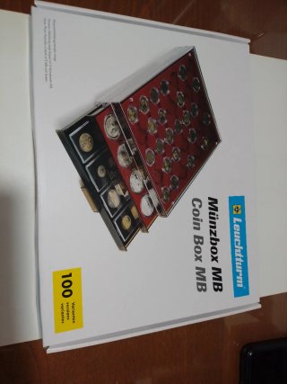 Bandeja Expositora Leuchtturm Münzbox MB