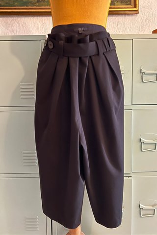 COS Black Japanese Hakama-Inspired Pleated