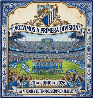 Azulejo Conmemorativo Málaga C.F. 10x10