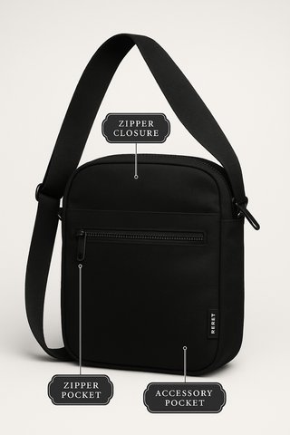 Bolso Bandolera RPET Negro