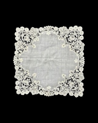 Pañuelo Antiguo de Encaje Duquesa de Bruselas
