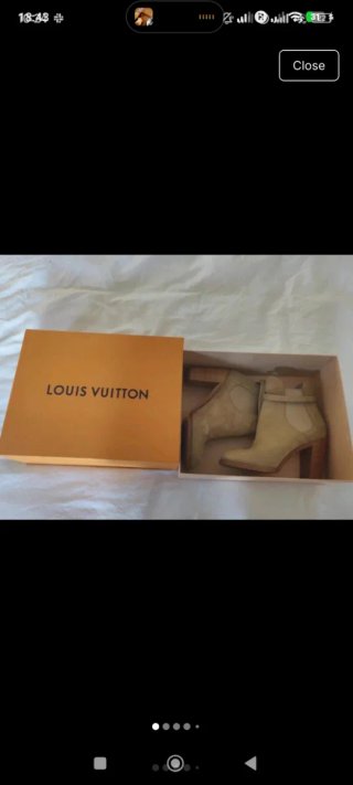Botines Louis Vuitton Beige