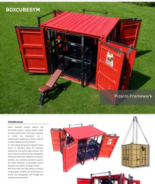 Gimnasio Móvil BoxCubeGym Modelo Pizarro