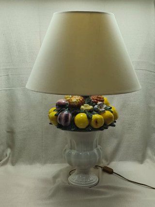 Lampada Vintage in Ceramica Italiana