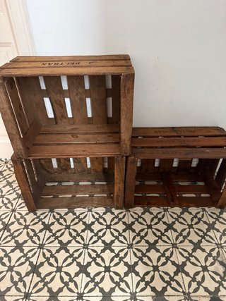 Caja de Fruta de Madera Vintage restauradas