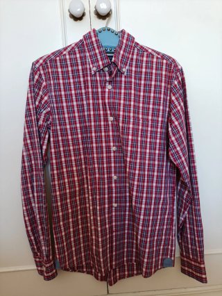 Camisa de manga larga a cuadros