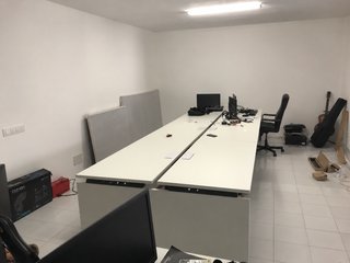 Mesa oficina 6 puestos Bikkom Atria blanca