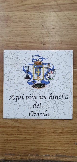 Azulejo Decorativo Hincha del Oviedo