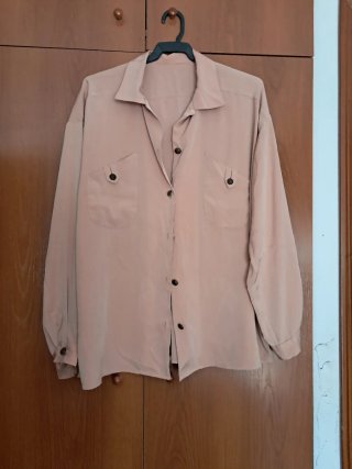 Camisa rosa de Manga Larga