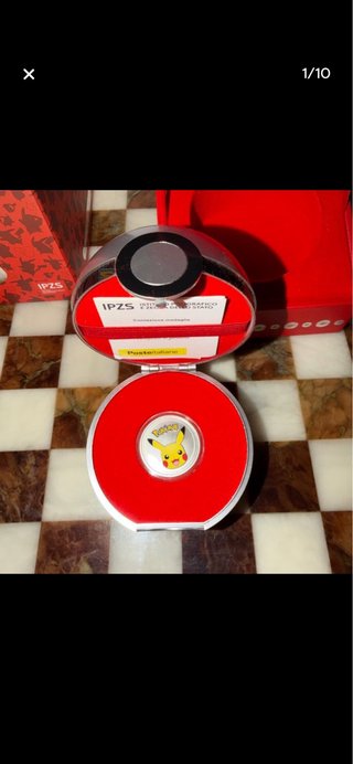 Moneta Argento Pokémon Pikachu