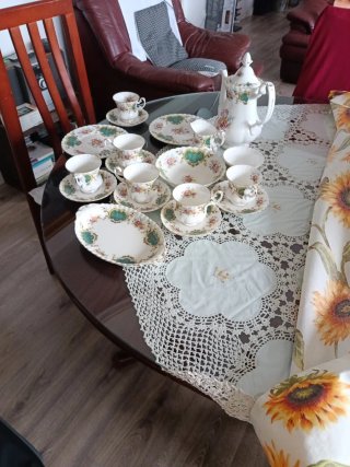 Juego de Café 20 Piezas Porcelana Inglesa