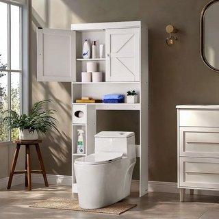 Over The Toilet Storage Cabinet, 171.3 cm Height B