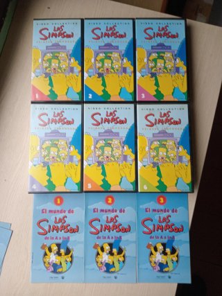 Lote 9 VHS Los Simpson