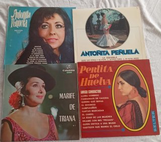 Lote de 4 Vinilos de Copla y Flamenco