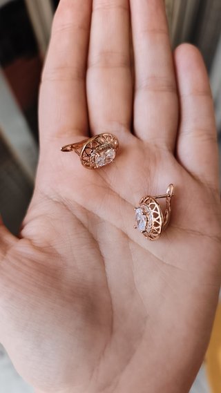 3x15€.Pendientes Chapados en Oro rosa