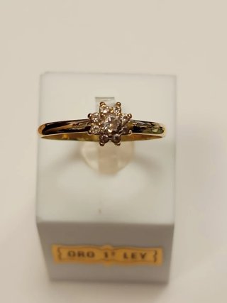 Anillo de Oro 18k con Piedras