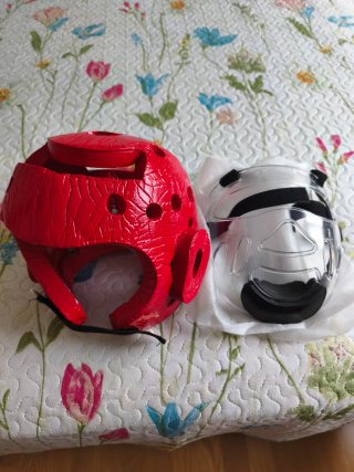 Casco de Artes Marciales con Careta
