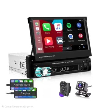 Radio Coche 1 DIN con Pantalla Extraíble