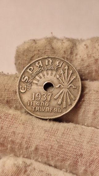 Moneda 25 Céntimos 1937 España