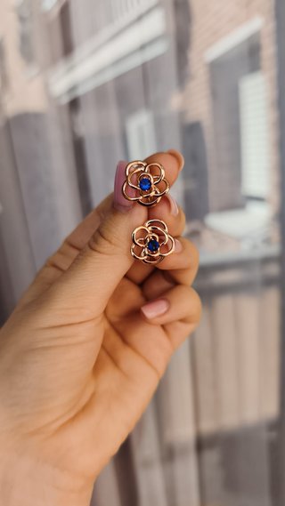 3x15€.Pendientes Chapados en Oro Rosa