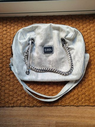 Bolso Lois Blanco y plata