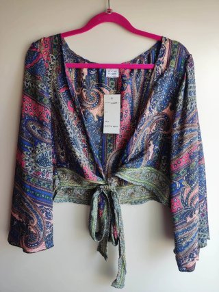 Camisa hippie de seda