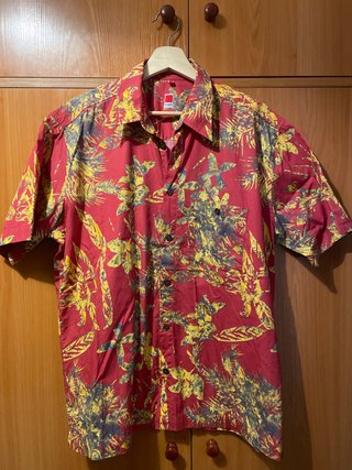 Camisa de verano estampada .Vintage.