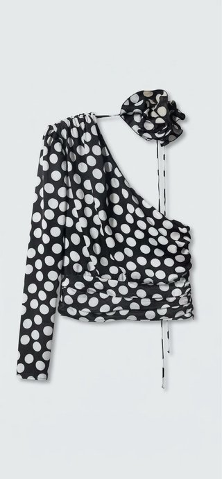 Blusa Mango de Lunares