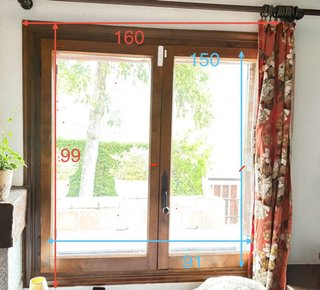 Ventana de Madera con Cristal Climalit