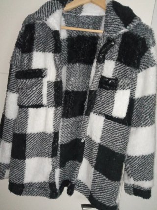 Chaqueta polar de cuadros