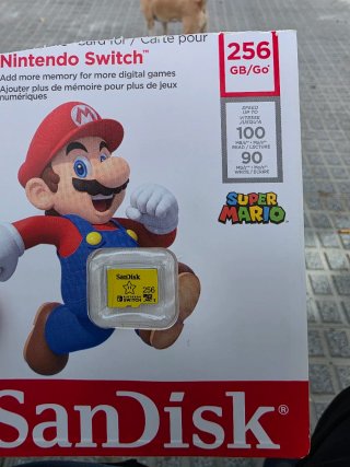 Tarjeta MicroSD SanDisk 256GB Nintendo Switch