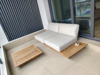 Sofá de Jardín con Mesa Baja