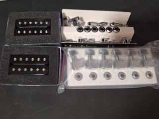 Pastillas PRS TCI S, clavijas PRS y Fender