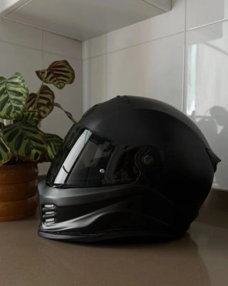 CASCO DE MOTO HOMOLOGADO NEGRO TALLA M