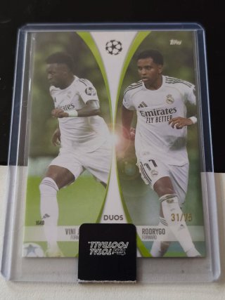 Carta Topps Champions League Vini Jr & Rodrygo